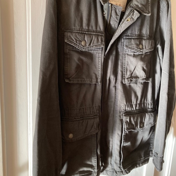 American Eagle Outfitters Dark Gray Military Jacket - Picture 2 of 4